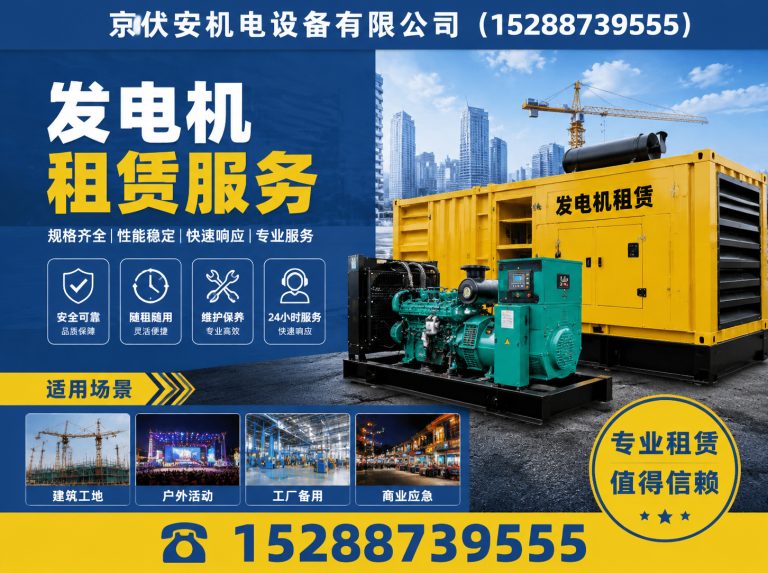 新余发电机租赁展示图